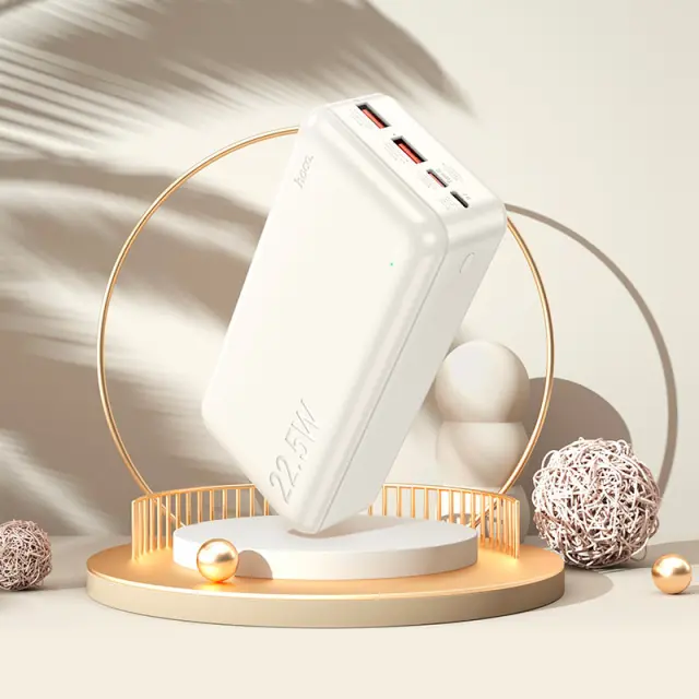 Hoco Power Bank 30000mAh με Θύρες USB-A, USB-C Power Delivery Άσπρο J101B 3