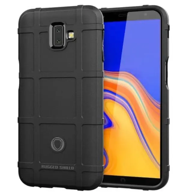 Σκληρή Προστατευτική Θήκη Σιλικόνης Full Armor για Samsung Galaxy J6 Plus OEM Black
