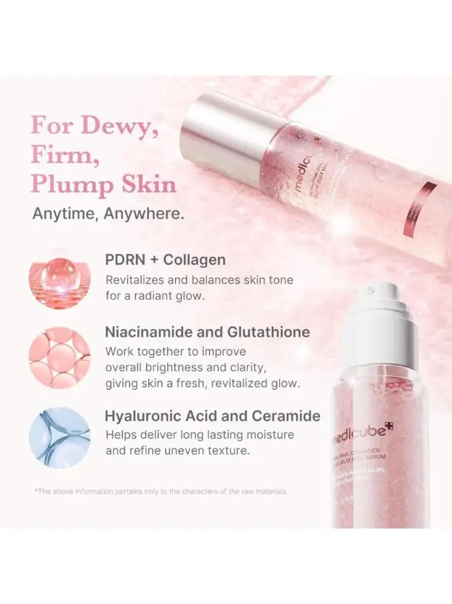 Medicube PDRN Pink Collagen Glow Jelly Mist Serum 60ml -Ενυδατικό Mist Προσώπου με PDRN & Κολλαγόνο 3