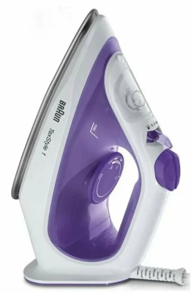 Braun TexStyle 1 SI1080VI Violet Σίδερο Ατμού 2000W με Συνεχόμενη Παροχή 25gr/min και Κεραμική Πλάκα 2