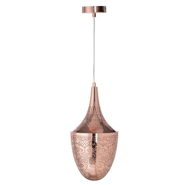 AcaLight Offer NETTO ΦΩΤΙΣΤΙΚΟ ΚΡΕΜΑΣΤΟ ΧΑΛΚΙΝΟ ΜΕΤΑΛΛΙΚΟ ΣΥΜΒΑΤΙΚΟ 1ΧΕ27 IP20 Φ200Χ1600mm