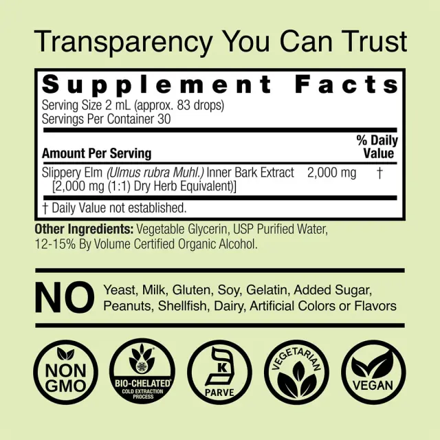 Nature's Answer Slippery Elm Extract 2