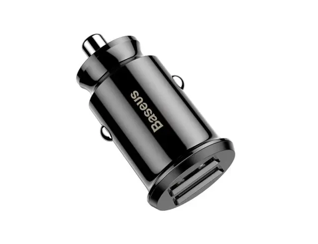 Baseus Φορτιστής Αυτοκινήτου Μαύρος Grain Car Charger 3.1A Γρήγορης Φόρτισης με Θύρες: 2xUSB (CCALL-ML01) 2