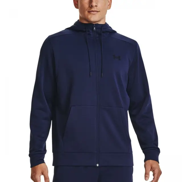 Under Armour Men's Fleece Full Zip Hoodie. Μπλε Σκούρο 1373357-410 (Under Armour) - XXLarge