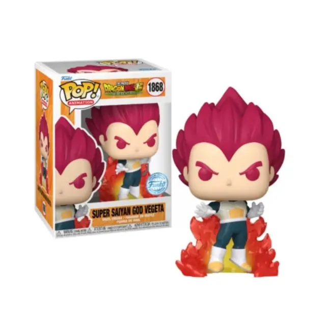 #1868 Dragon Ball Super Broly The Movie: Super Saiyan God Vegeta - Funko POP! Special Edition