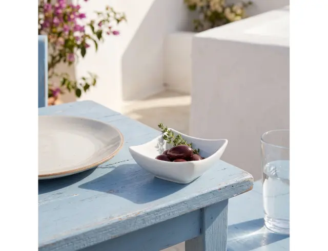 Μπωλ Σερβιρίσματος FOOD FOR FUN 24301244 Πορσελάνη, τετράγωνο, 9,5x9,5x4cm, άσπρο 24301244