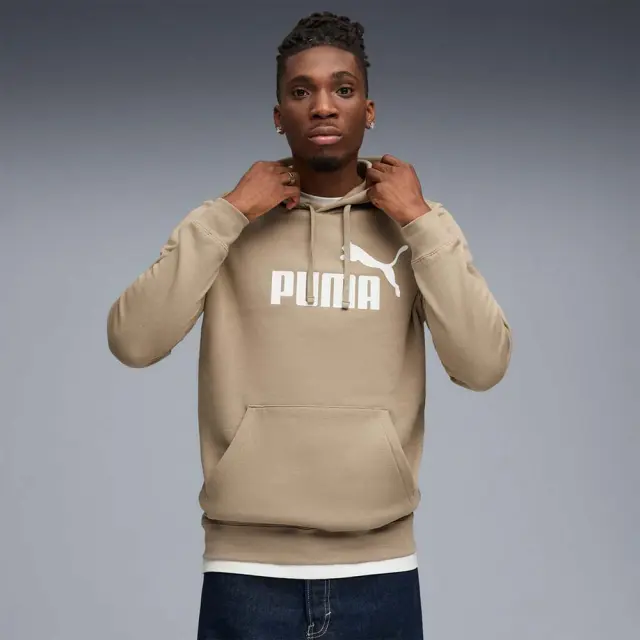Puma Men's Essentials No1 Logo Fleece Hoodie Μπεζ 682571-55 (Puma)