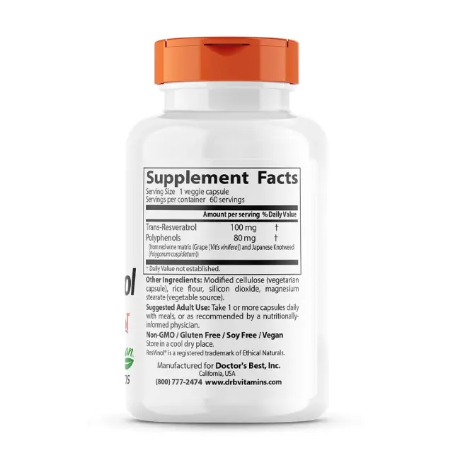 Doctor's Best Trans-Resveratrol 100 mg 2
