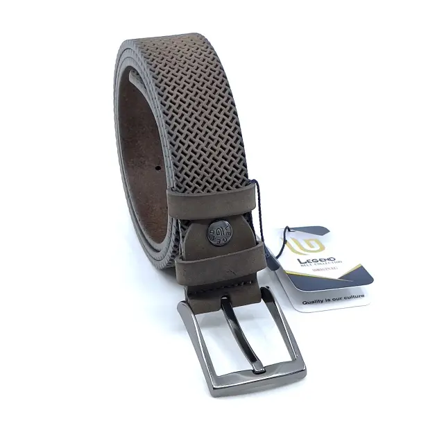 Mocha Δερμάτινη Ζώνη Suede 4 cm 3