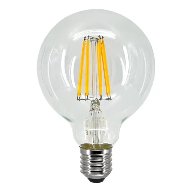 Λαμπτήρας LED E27 G125 Filament 8W 2700K Warmwhite Geyer