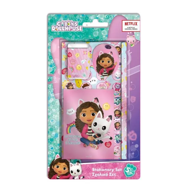 Diakakis Σχολικό Σετ 5 τεμ. Gabbys Dollhouse (000574052)