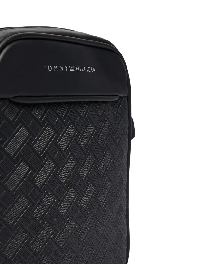 Ανδρική Τσάντα Χιαστή Tommy Hilfiger AM0AM14844-BDS Μαύρη Μαύρο - One Size 2
