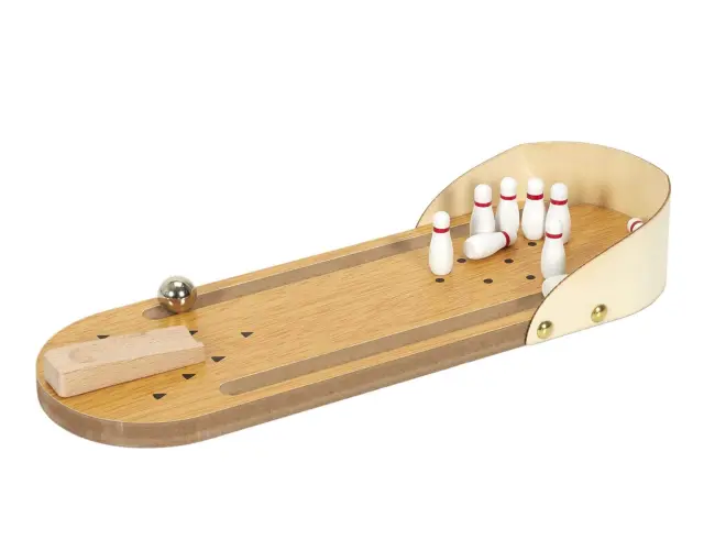 Ξύλινο Επιτραπέζιο Bowling Mister Gadget με διαστάσεις 31x11x5cm MG3338 2