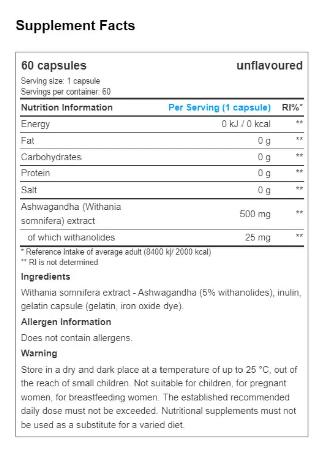 Nutrend Ashwagandha KSM-66 2