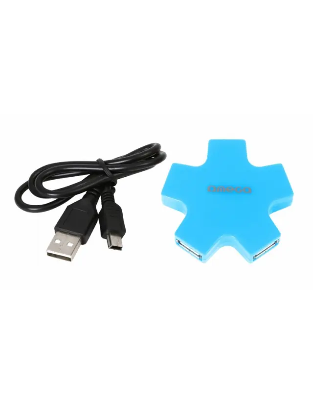 OMEGA USB 2.0 HUB 4 PORT STAR BLUE [43520] 3