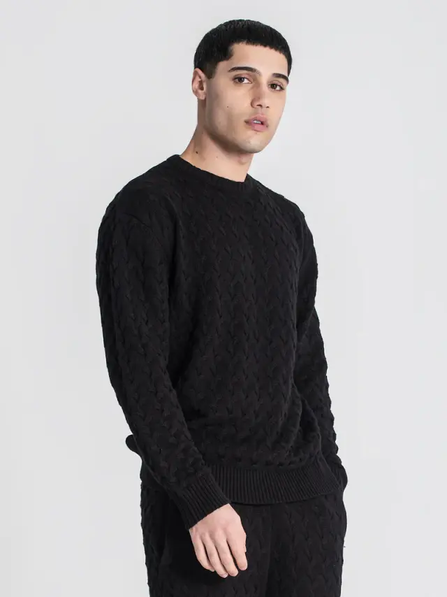 Gianni Kavanagh Ανδρικό SNUG Πλεκτό – Black - XL