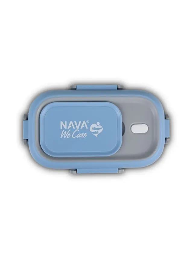 Nava Δοχείο Φαγητού Inox Μπλε 800ml