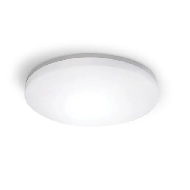 ΛΕΥΚΟ ΣΤΡΟΓΓΥΛΟ Φ/Σ LED ΜΕ ΑΙΣΘΗΤΗΡΑ ΚΙΝ. 24W 2400LM CCT(3000/4000/6500K) Φ280mm 120° 230V ACIP54 Ra80 / PLAFE24CCTRMIC