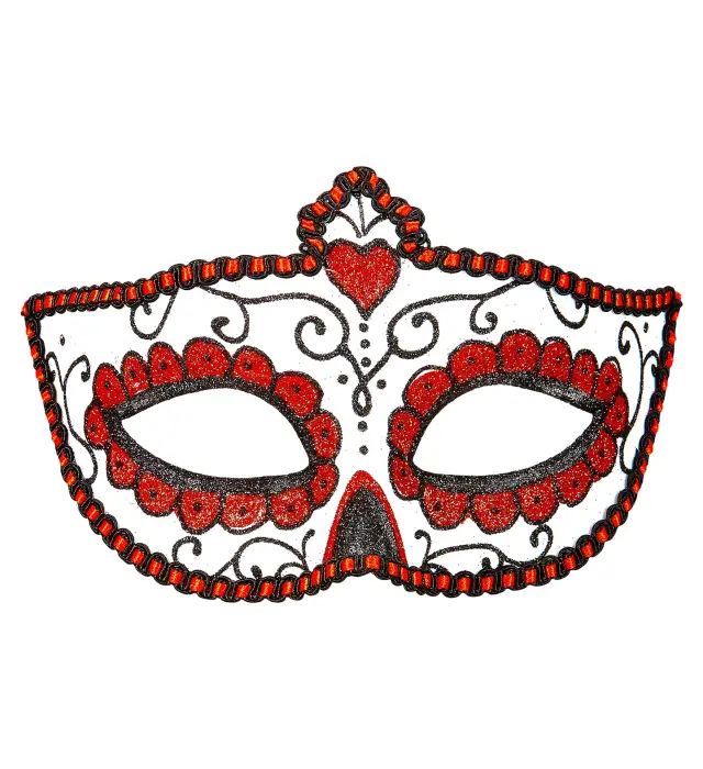 Αποκριάτικο Αξεσουάρ Μάσκα Ματιών Dia de Los Muertos (Widmann) (W-03851)