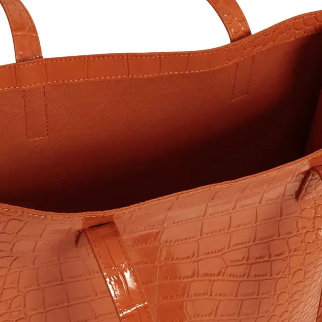 Γυναικεία Τσάντα Ώμου Ted Baker Wenella Large Icon 282817-Tan Ταμπά Κροκό Ταμπά - One Size 3