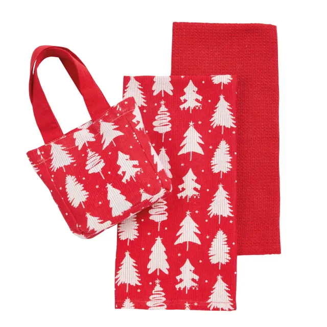 DAS HOME CHRISTMAS ΠΟΤΗΡΟΠΑΝΑ ΣΕΤ 2ΤΜΧ 45X65 0913 RED 2