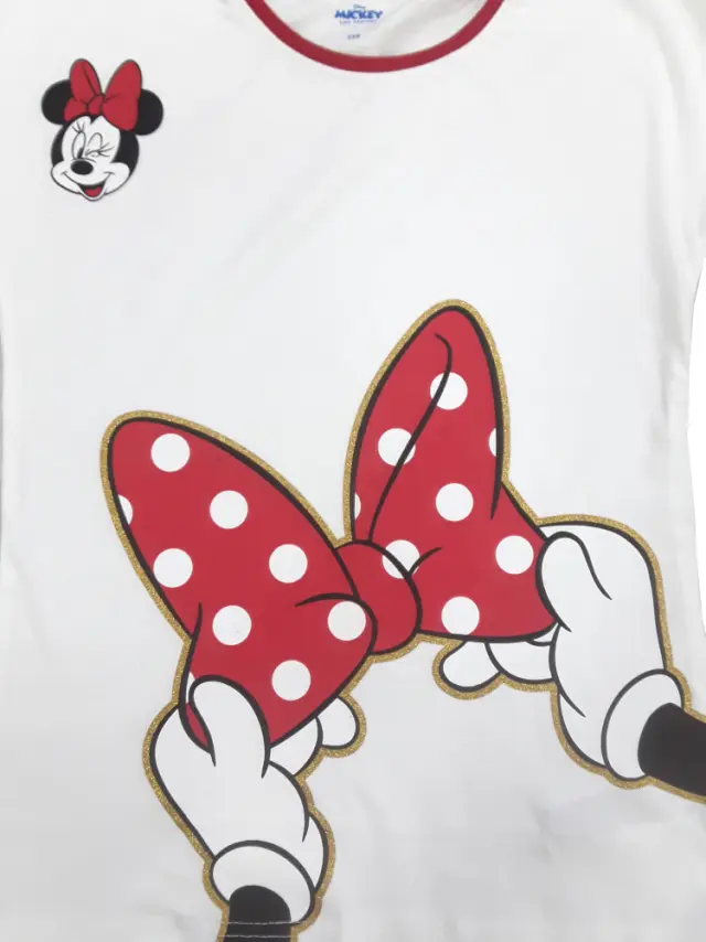 Πιτζάμα Καλοκαιρινή Minnie Bow White Black 8010292 - 16 Y (164cm) 2