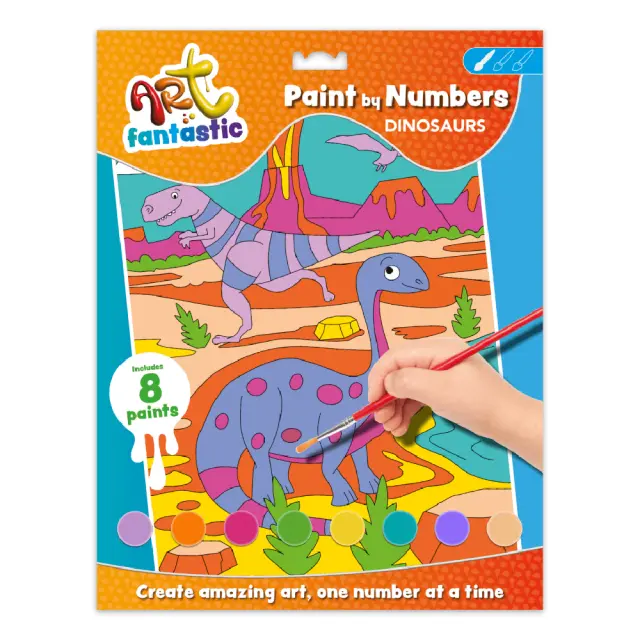 Bookoli Πίνακας Ζωγραφικής Art Fantastic Paint by Numbers: Dinosaurs 492170