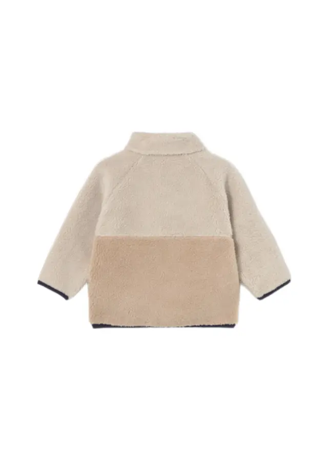 Mayoral Newborn βρεφική ζακέτα sherpa για αγοράκι 16-02429-1 2