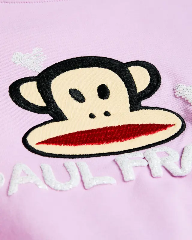 Μπλούζα φούτερ Paul Frank με κέντημα 2