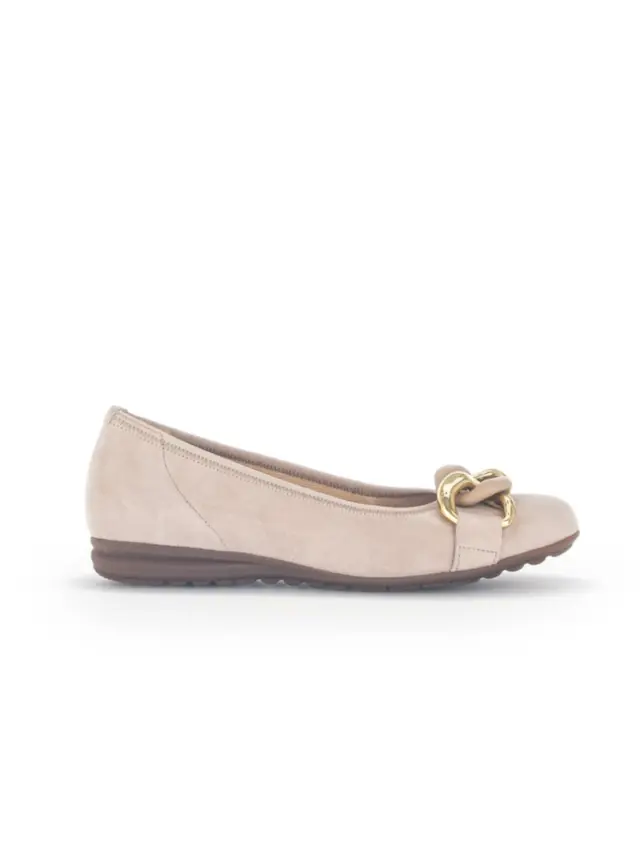 Gabor Μπαλαρίνες Γυναικείο δέρμα Nubuck Μπεζ GAB/62625 33-OAK 3