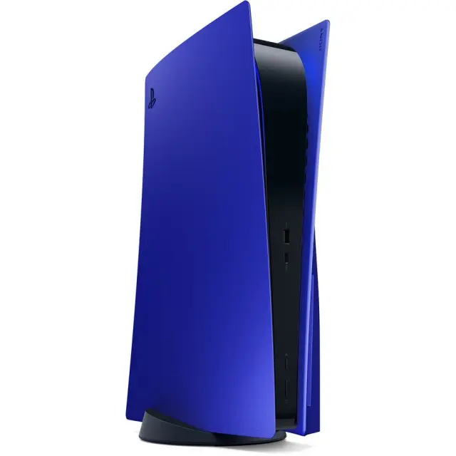 Sony PlayStation 5 Deep Earth Collection Cobalt Blue – Επίσημα Πλαϊνά Καλύμματα Κονσόλας PS5 Fat με Μεταλλικό Φινίρισμα – Μπλε