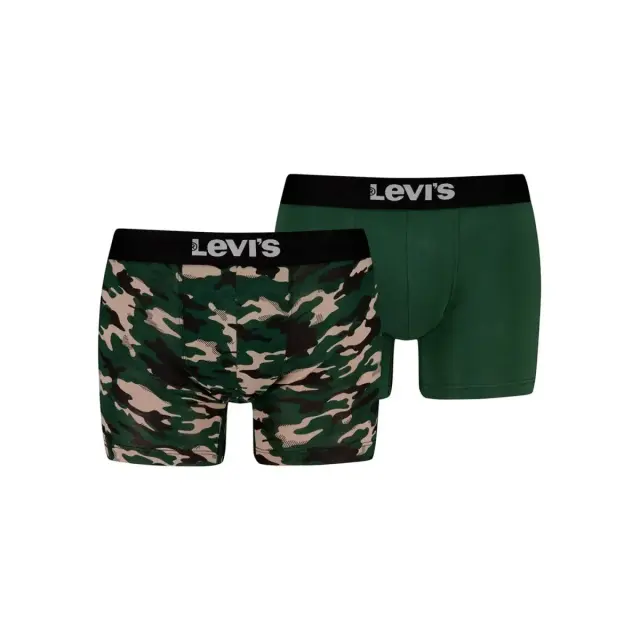 Levi's Ανδρικό Boxer Logo Camo Aop - Διπλό Πακέτο, Χρώμα Black Green Combo