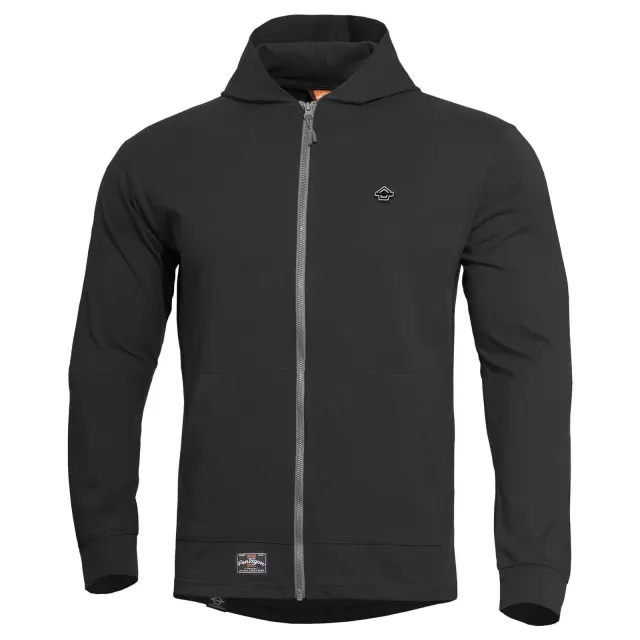 Pentagon Agis Ring Spun Sweater-Ζακέτα 100% Βαμβακερή για Καθημερινή Χρήση - 01-Black-Μαύρο