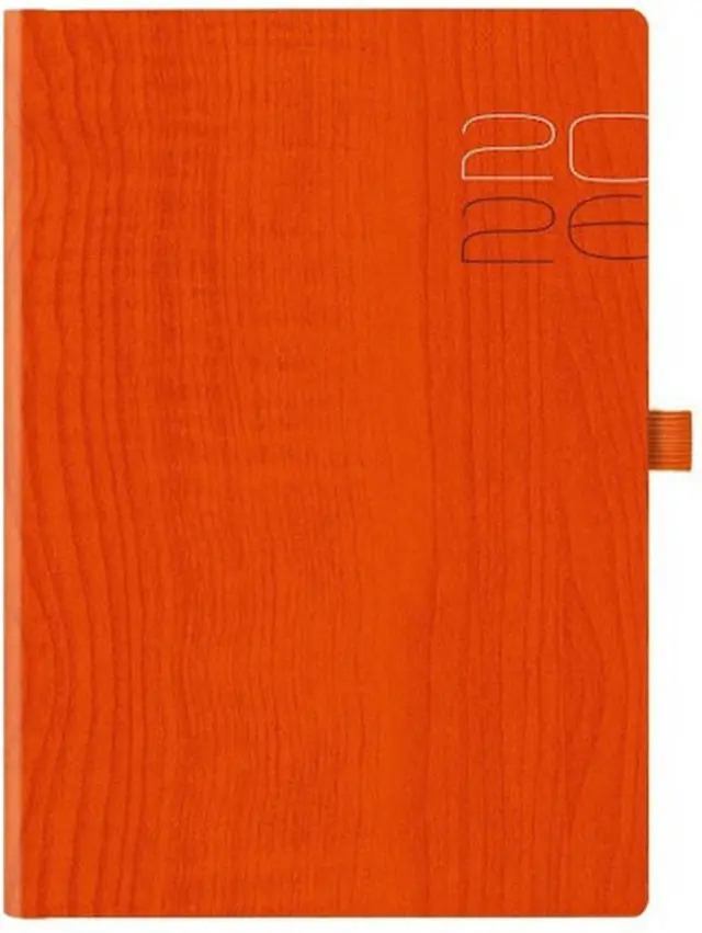 Ημερήσιο Ημερολόγιο 2026 14.5x20.5cm Woodline Flat Πορτοκαλί / 689E6.447 (Θεοφύλακτος)