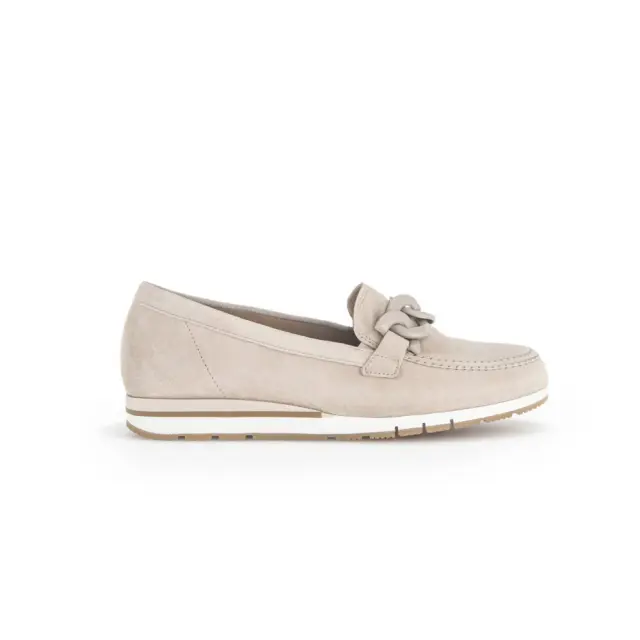 Gabor Μοκασίνια-Loafers Γυναικείο δέρμα Nubuck Μπεζ GAB/52415 33-OASI