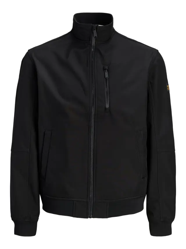 JJELIAM SOFTSHELL BOMBER NOOS - Black