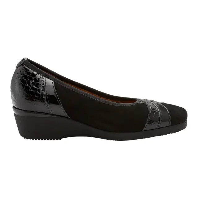 Soffice Sogno Μπαλαρίνες Γυναικείο δέρμα Nubuck/δέρμα λουστρίνι Μαύρο ASS/7021 NERO