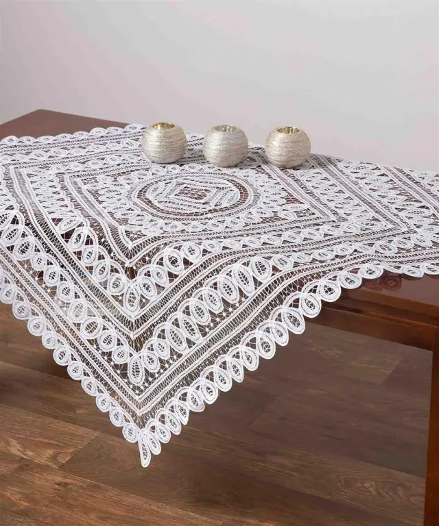 τραπεζομάντηλα (60cm x 60cm) 9175 λευκό - -