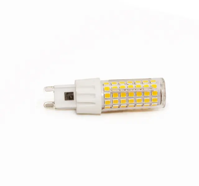 LED ΛΑΜΠΑ SMD ΚΕΡΑΜΙΚΟ G9 6W 230VAC ΔΙΑΦΑΝΗ ΘΕΡΜΟ 3000Κ