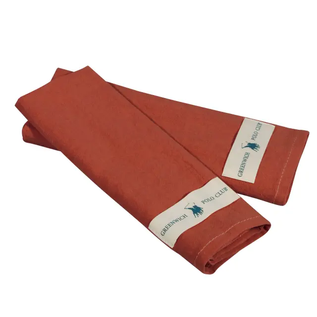 Πετσέτες Κουζίνας Σετ 2 Τεμ 30Χ45 Cotton Essential Greenwich Polo Club 2642 Τερρακότα