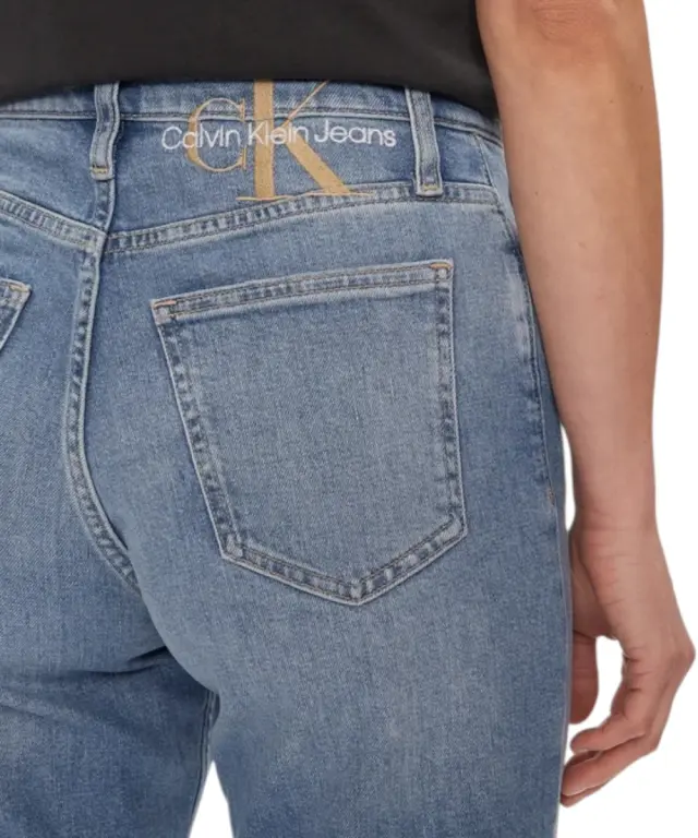 Calvin Klein - Γυναικείο Παντελόνι Mom Jeans J20J222764-1AA Μπλε 3