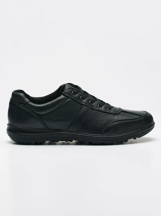 Imac Sneakers Unisex δέρμα Μαύρο IMA/451360 BLACK 2