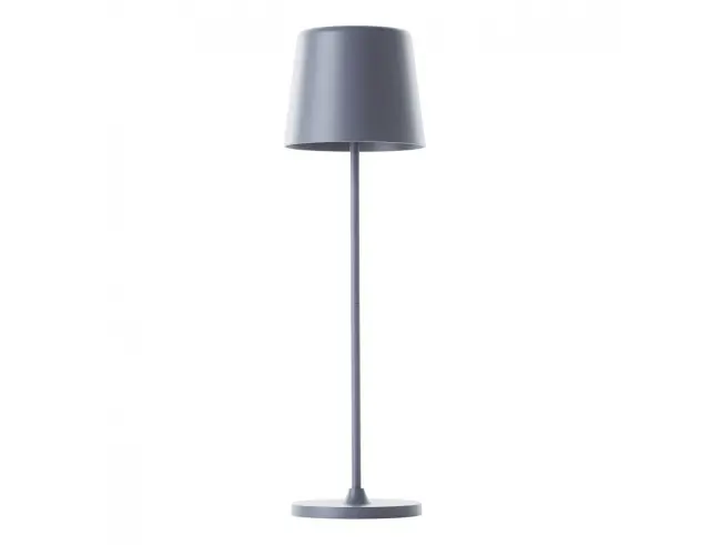 Επιτραπέζιο φωτιστικό LED Brilliant Kaami με μπαταρία, USB, ισχύ 2W και διαστάσεις 10x10x37cm - Ματ Γκρι 2