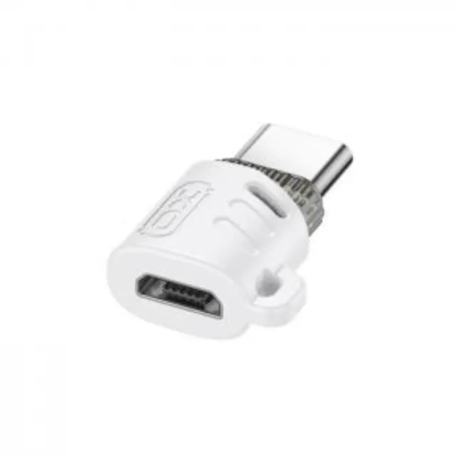 Αντάπτορας USB High-Speed type-C αρσ. θηλ. - Micro USB θηλ., σε λευκό χρώμα 3