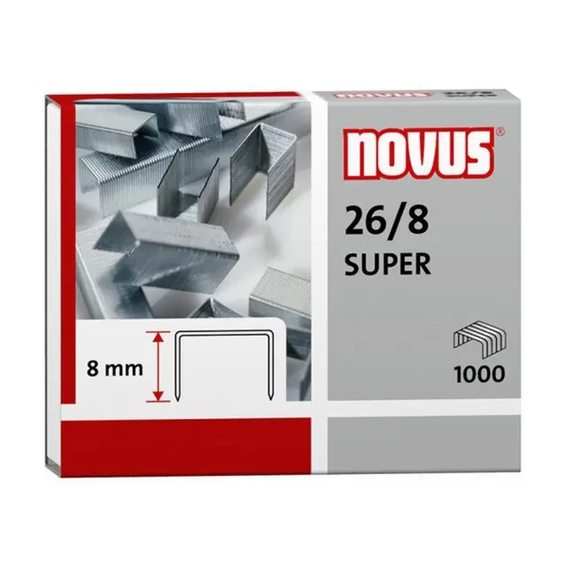 Σύρματα Συρραπτικού Novus 26/8 Super 1000 συρματάκια/τεμάχιο