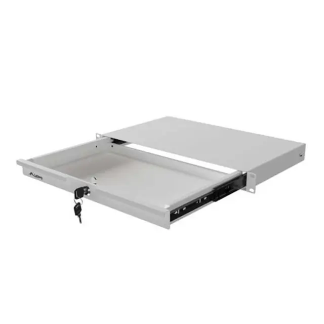 Lanberg 19" Drawer 1U 483X270mm Max Load Capacity 90KG 4point Assembly Gray (AK-2002-S)