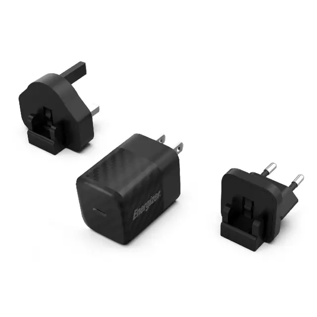 Φορτιστής Ταξιδίου Energizer με 2 θύρες USB-C/A 38W PD20W QC3 18W Καλώδιο USB-C/USB-C 3