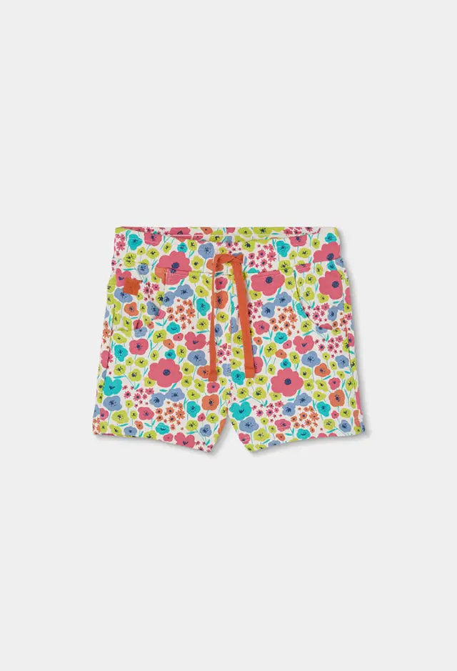 Boboli fleece βερμούδα σορτς floral για κορίτσι 313074-9801