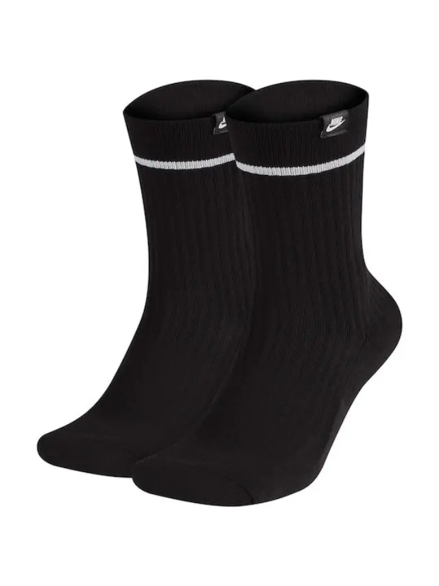 Nike Sneaker Sox Essential Αθλητικές Κάλτσες Μαύρες 2 Ζεύγη SX7167-010 - 38-42