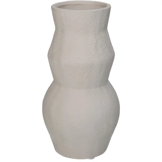 Βάζο Λευκό Πορσελάνη 10.5x10.5x20.1cm
